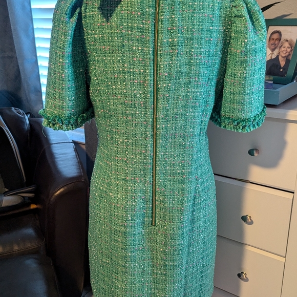 Lilly Pulitzer Kelly Green Ryner Palm Beach Boucle Dress - Picture 3 of 5